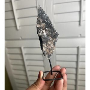 Raw Quartz Cluster crystal On stand